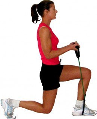 ou can use resistance bands in your own home for a quick workout
