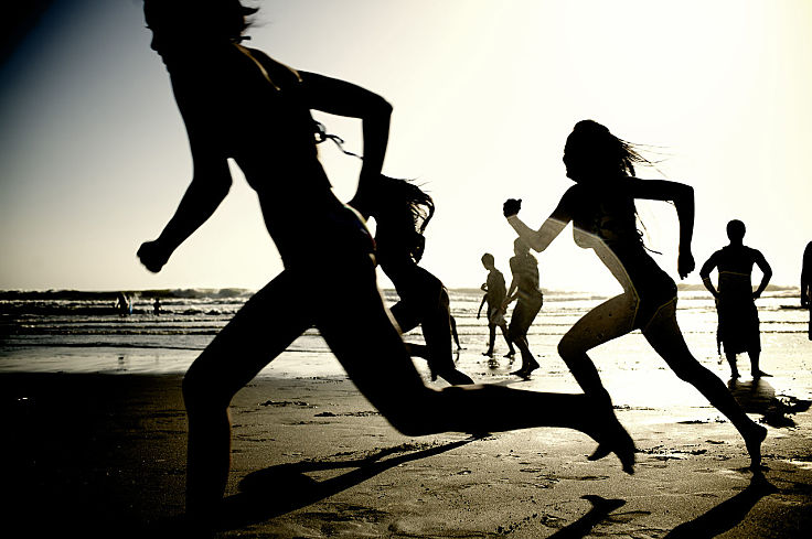 There is nothing like running barefoot on the beach. The soft sand cushions your stride impact peovided you find the right location up from the water