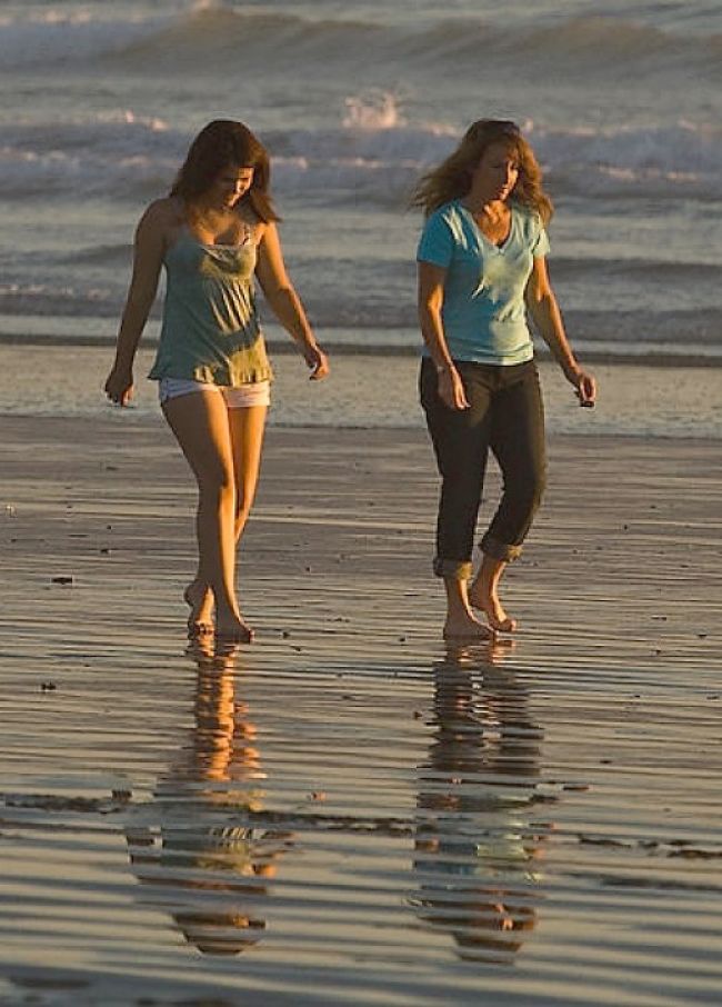 Strolling along the beach barefoot is one of life's great pleasures