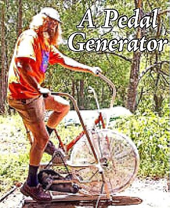 A pedal power generator