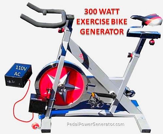 A 300 watt pedal power electricity generator