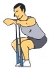 Resistance Band Squat Exercise
