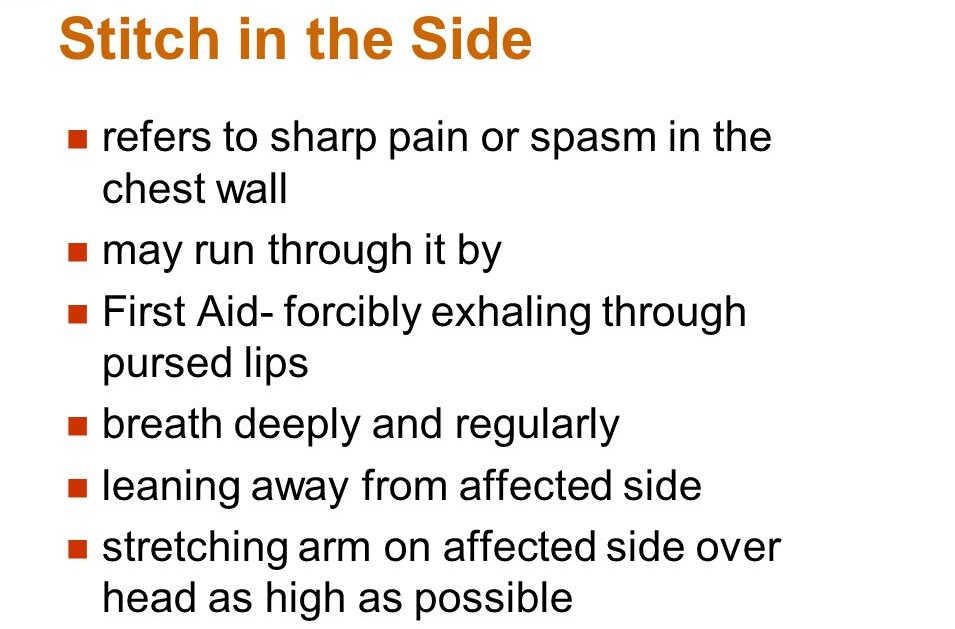 What are side stitches - what causes them and how to treat them. Get the details here