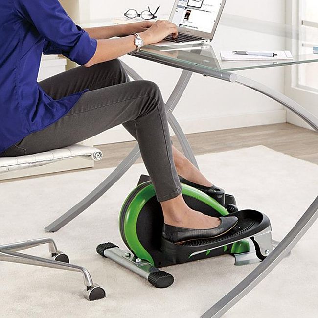 You can organise your desk and workspace to stay more active