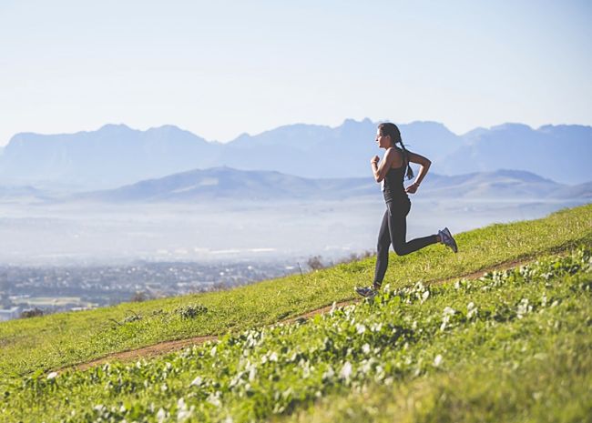 Beware that downhill can be very tough on your knees and leg muscles, despite the wonderful view. 